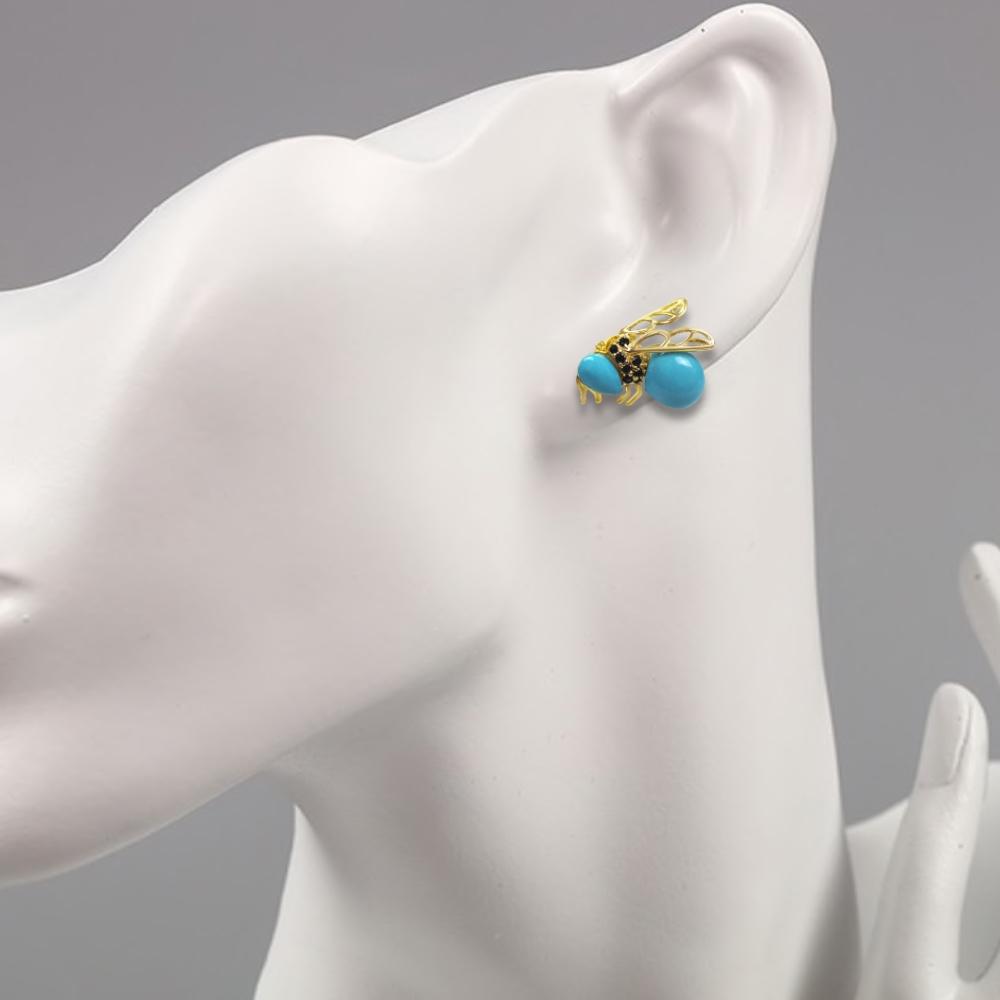 Sterling Silver Bee Earrings