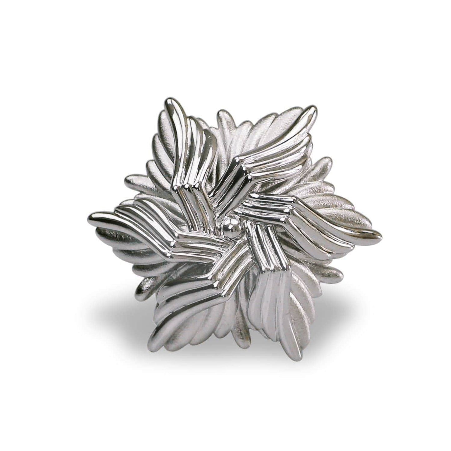White Gold Plated Silver Sea Flower Ring