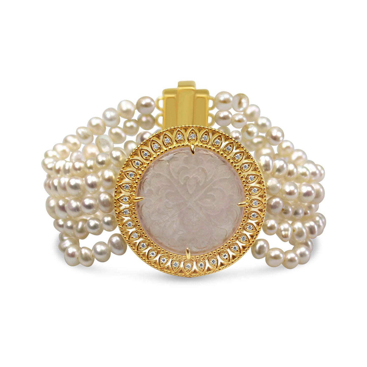 Pearl and Quartz Bracelet