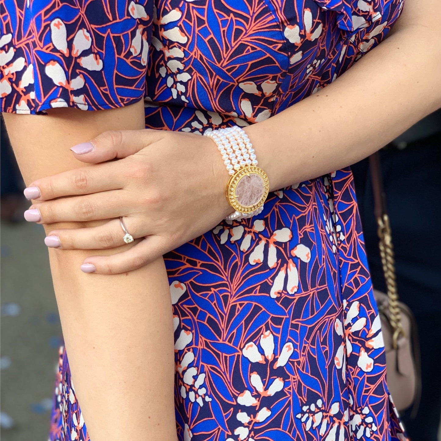 Pearl and Quartz Bracelet