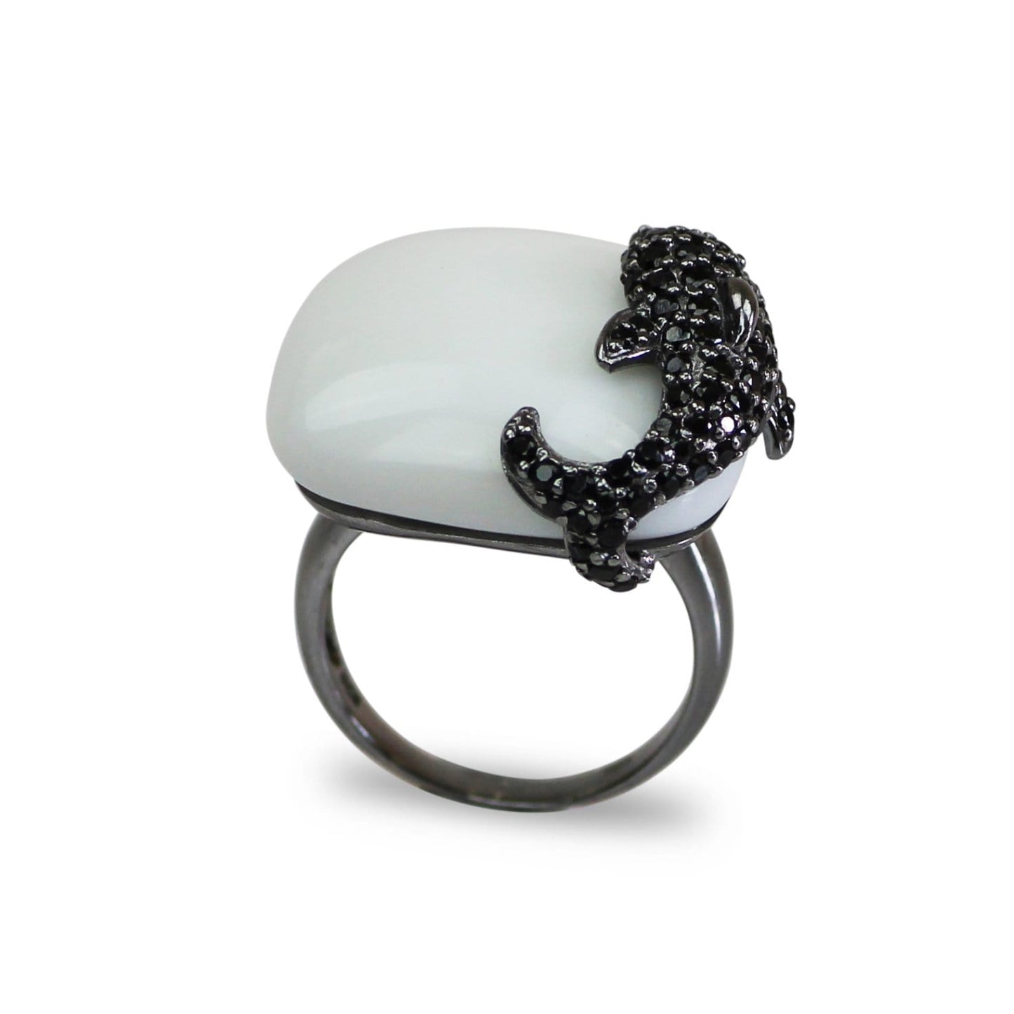 Sterling Silver Dolphin Cocktail Ring