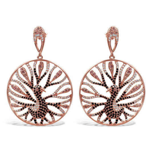 Gold Plated Silver Phoenix Earrings