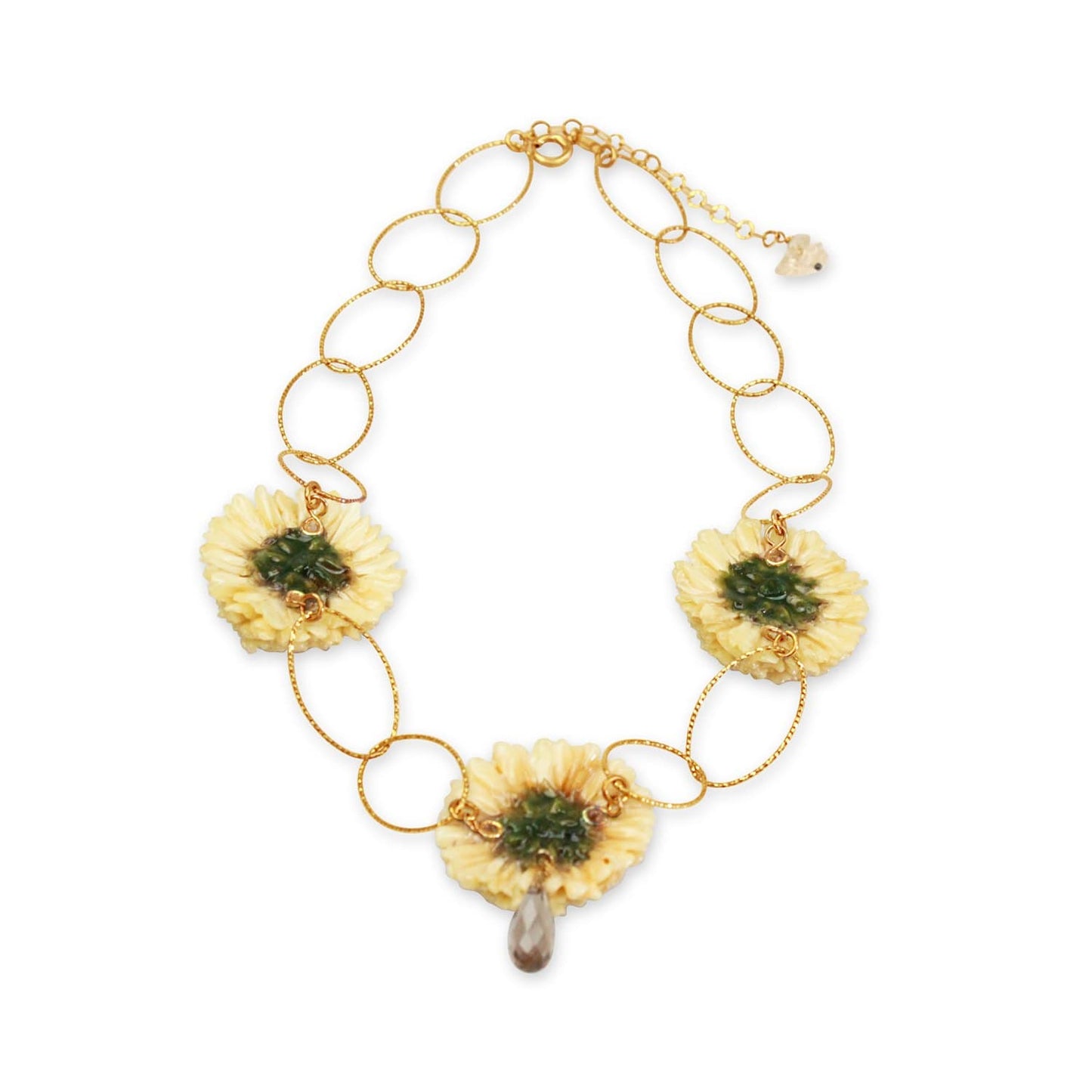 Creamy Dahlia Necklace