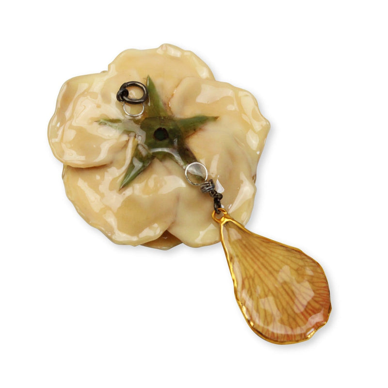 Natural Beige Rose Necklace