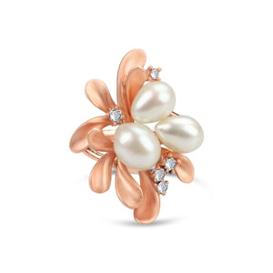 Gold Plated Freshwater Pearl Ring