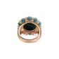 Sterling Silver Malachite Cocktail Ring