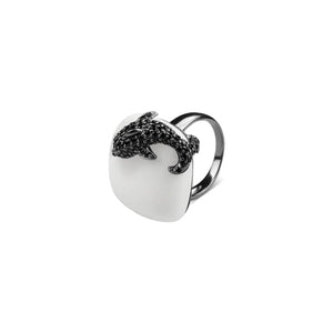 Sterling Silver Dolphin Cocktail Ring