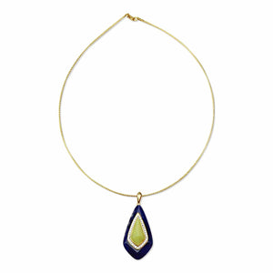 Gold Plated Jade Necklace