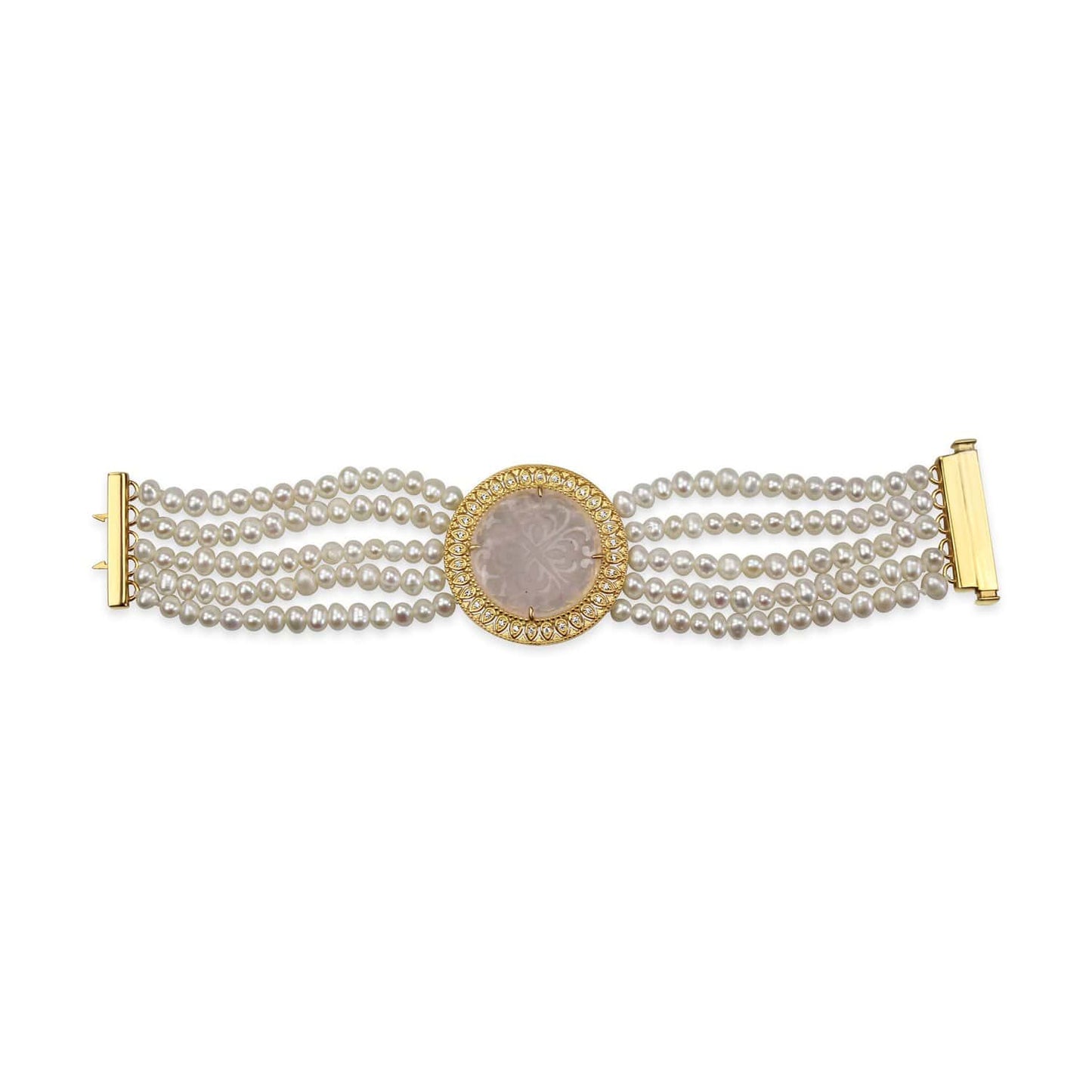 Pearl and Quartz Bracelet