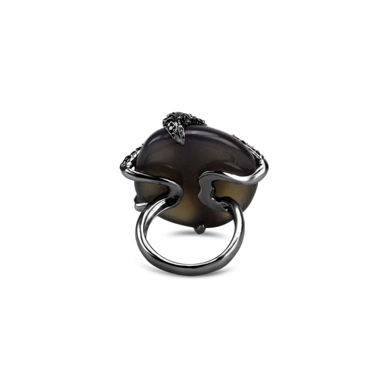 Agate Umbra Starfish Cocktail Ring