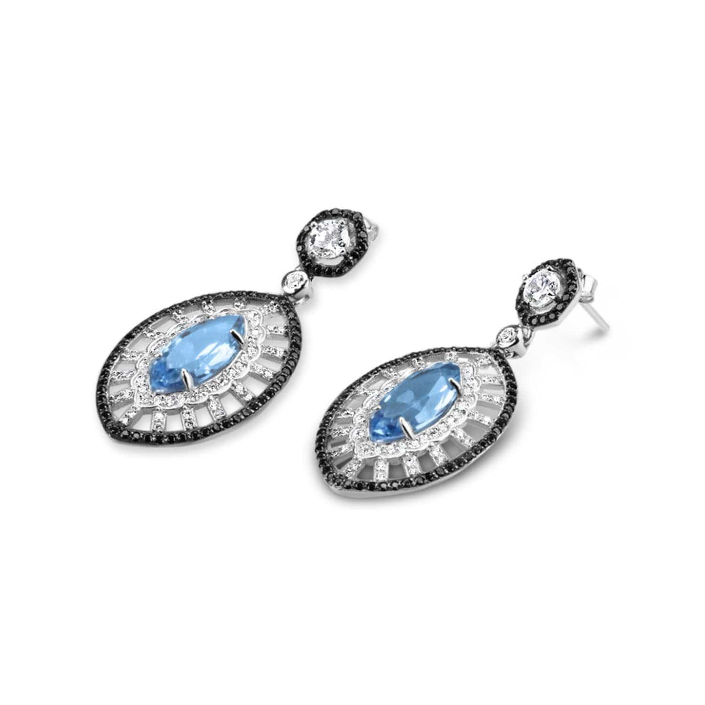 Sterling Silver Cubic Zirconia Stud Earrings