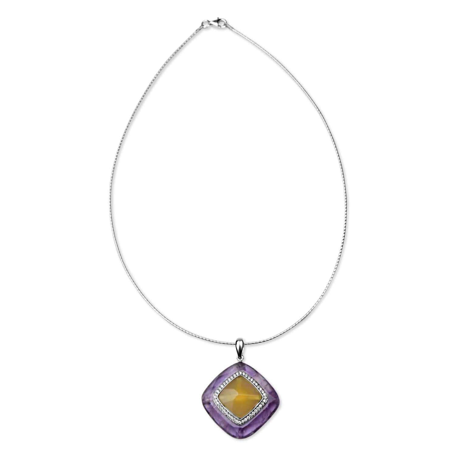 Silver Ametrine Necklace