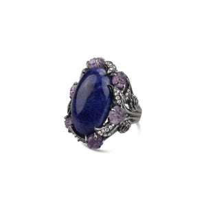 Sterling Silver Sodalite Cocktail Ring