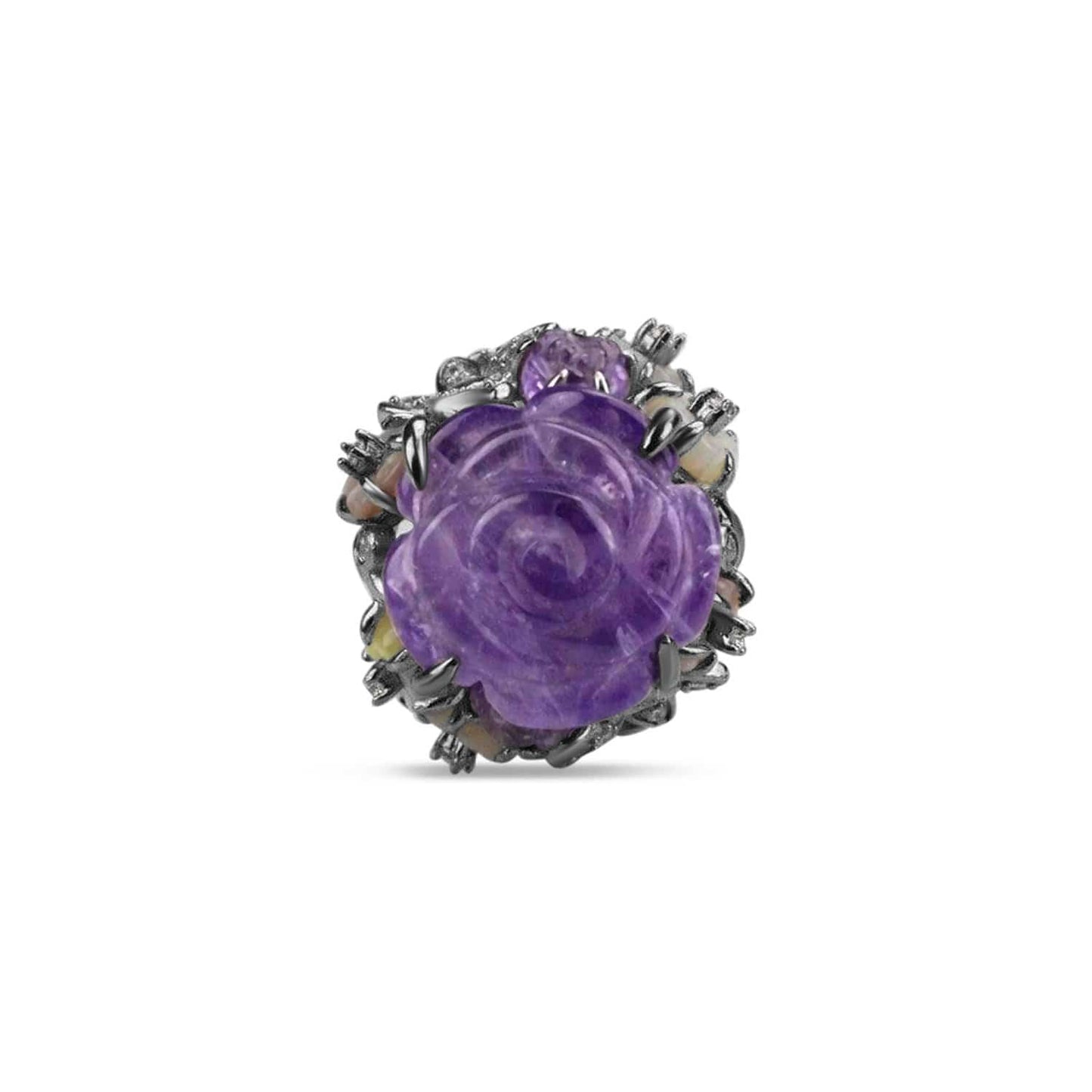 Sterling Silver Amethyst Cocktail Ring