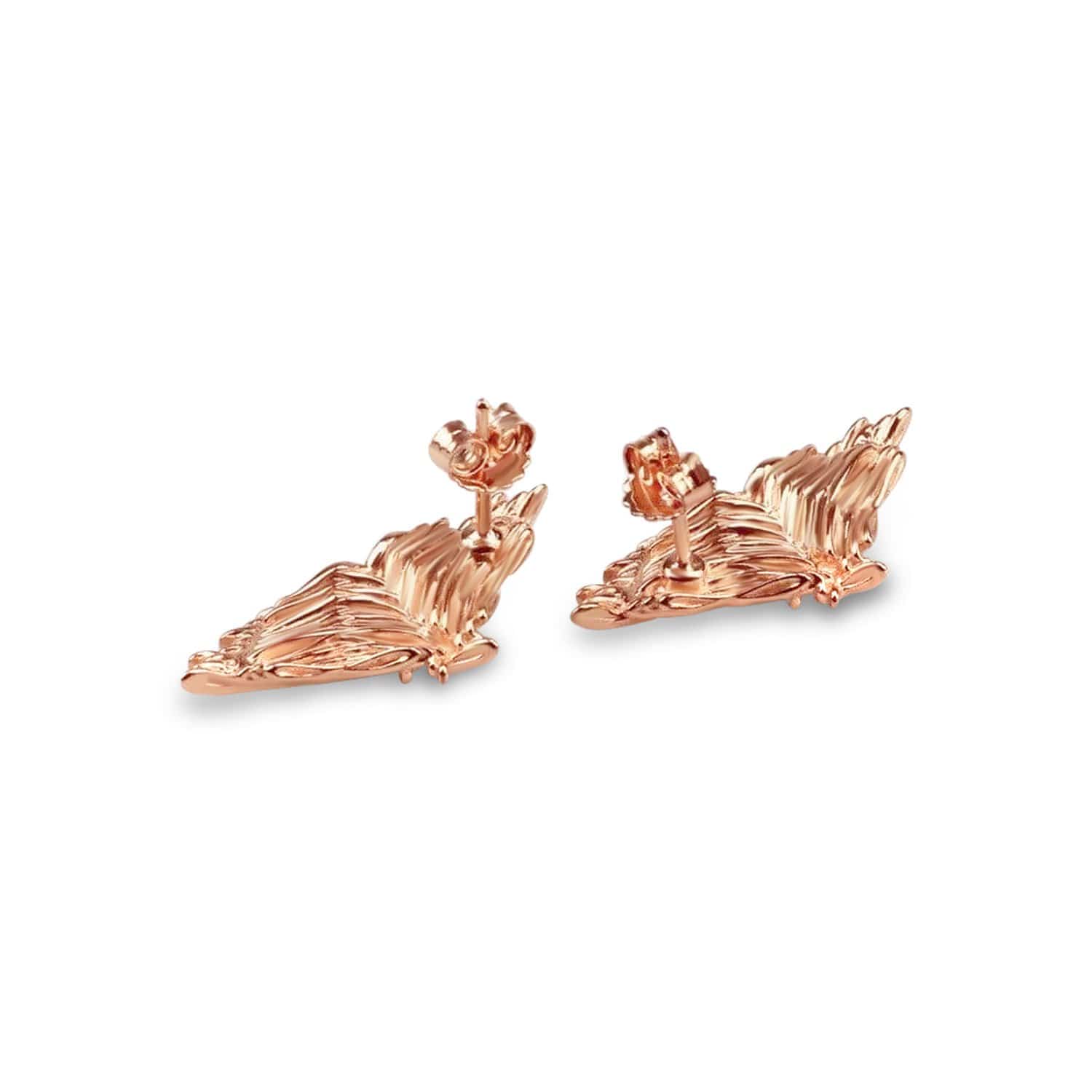 Rose Gold Plated Angel Wings Earrings