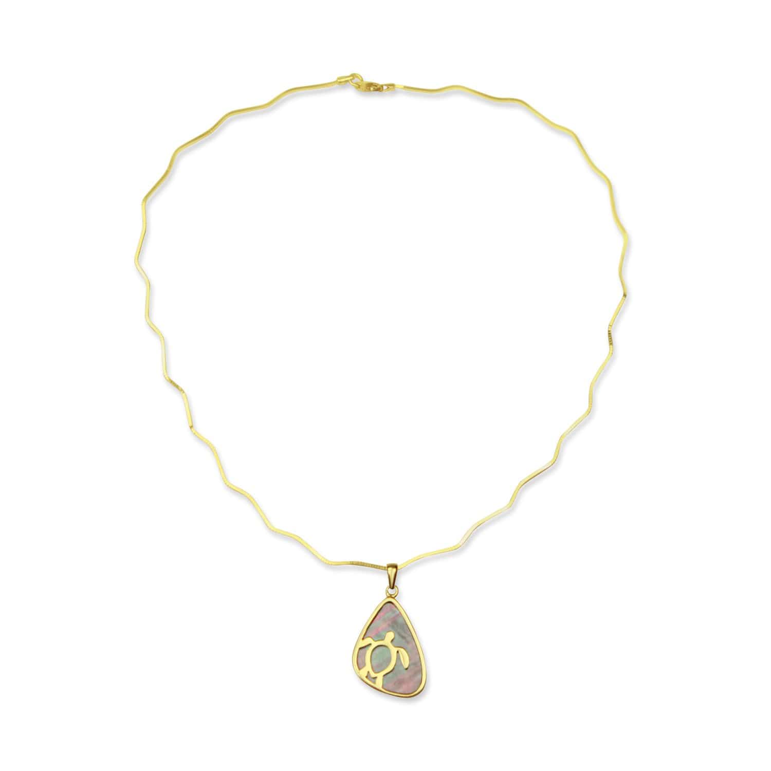 Gold Plated Turtle Necklace