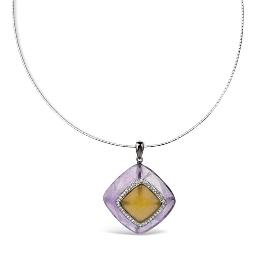 Silver Ametrine Necklace