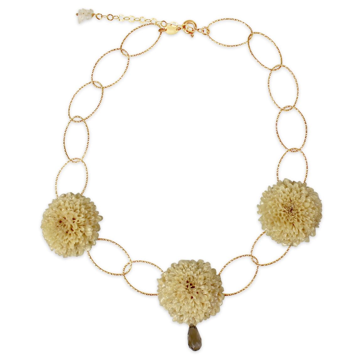 Creamy Dahlia Necklace