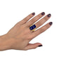 Gold-plated Silver Lapis Lazuli Cocktail Ring