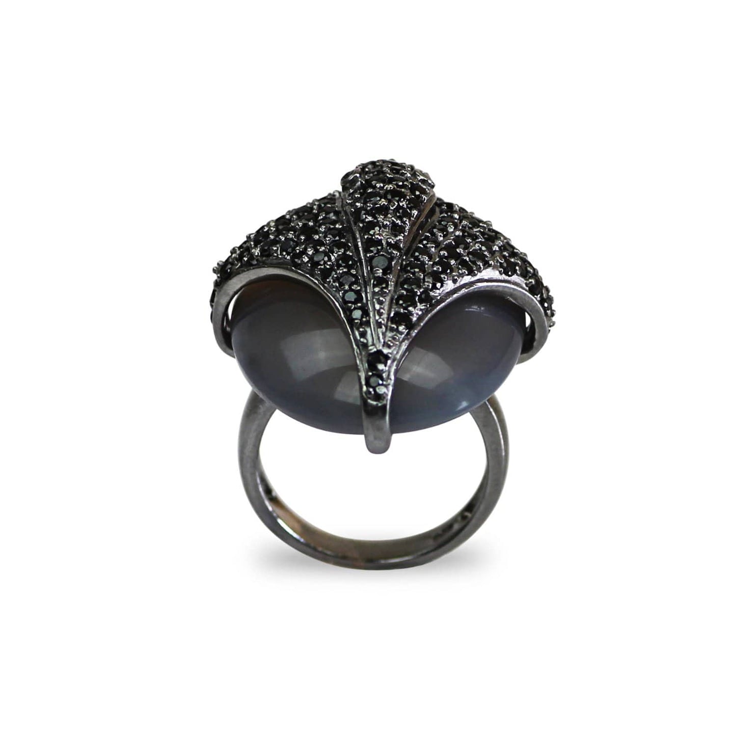 Agate Umbra Skate Cocktail Ring