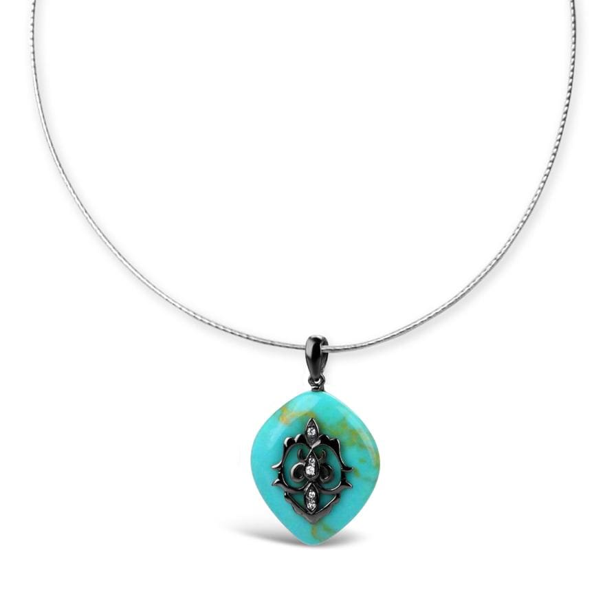 Sterling Silver Turquoise Necklace