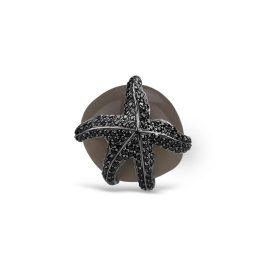 Agate Umbra Starfish Cocktail Ring