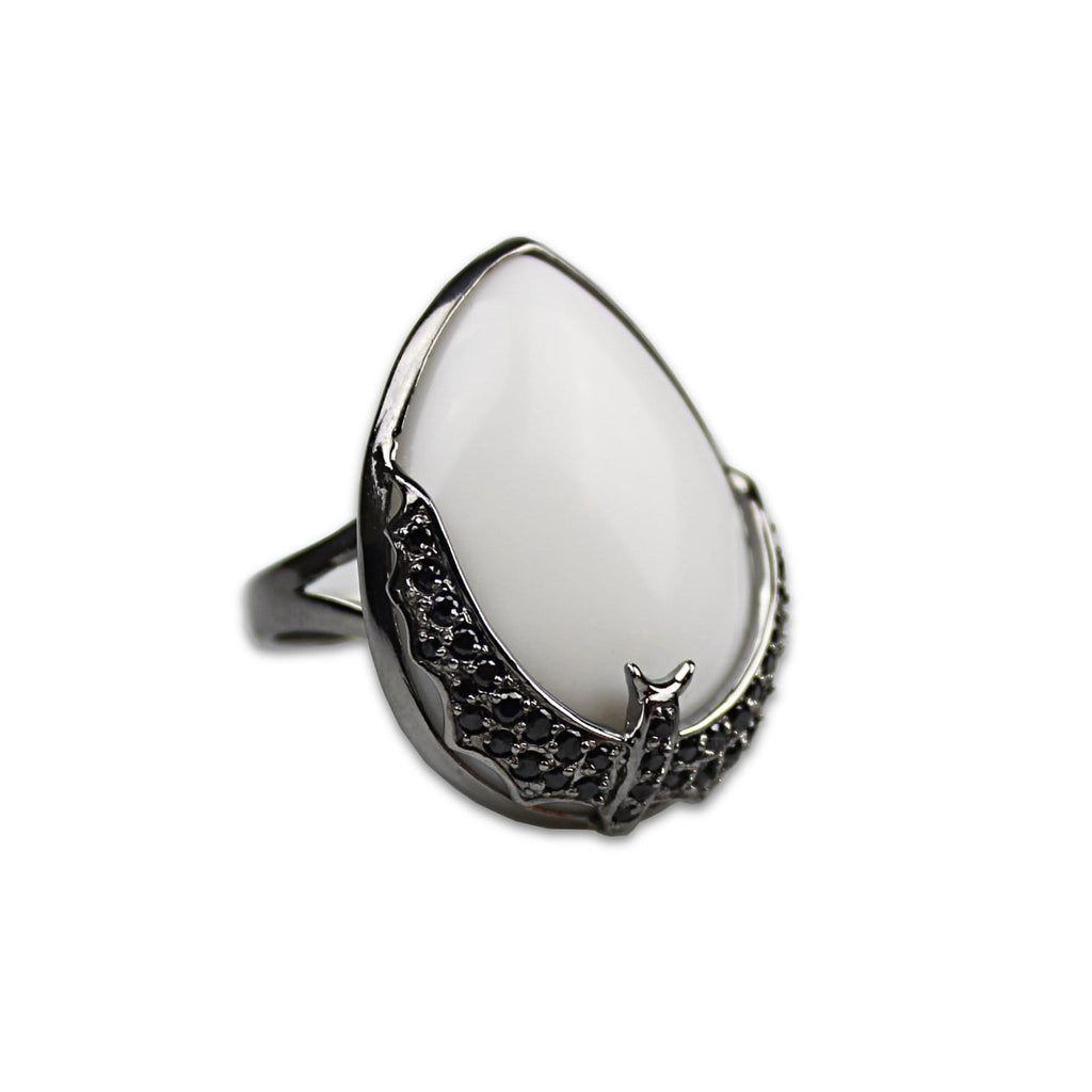 Sterling Silver Bat Cocktail Ring