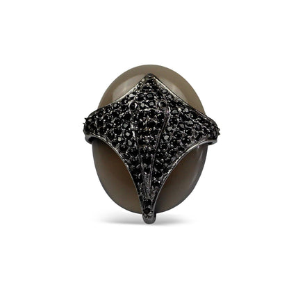 Agate Umbra Skate Cocktail Ring