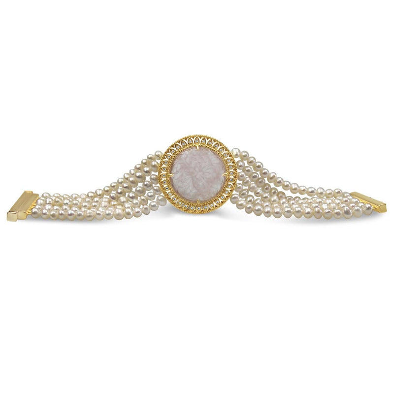 Pearl and Quartz Bracelet