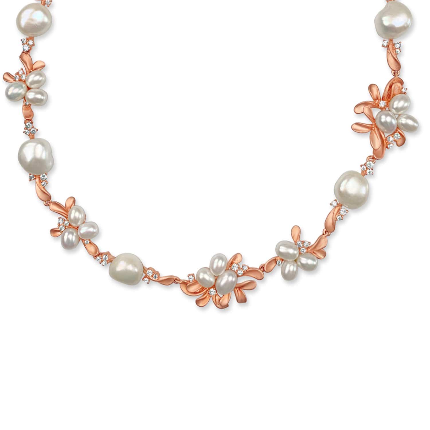 Gold Plated Freshwater Pearls Necklace