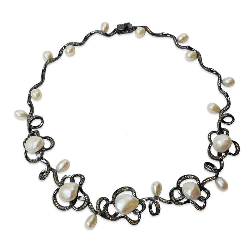 Sterling Silver Freshwater Pearls Necklace