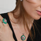 Sterling Silver Jasper & Malachite Necklace